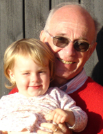 photo of Arthur Forer and his granddaughter